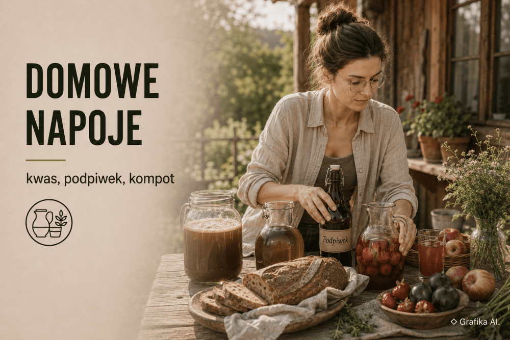 Domowe napoje na lato: kwas chlebowy, podpiwek i kompoty
