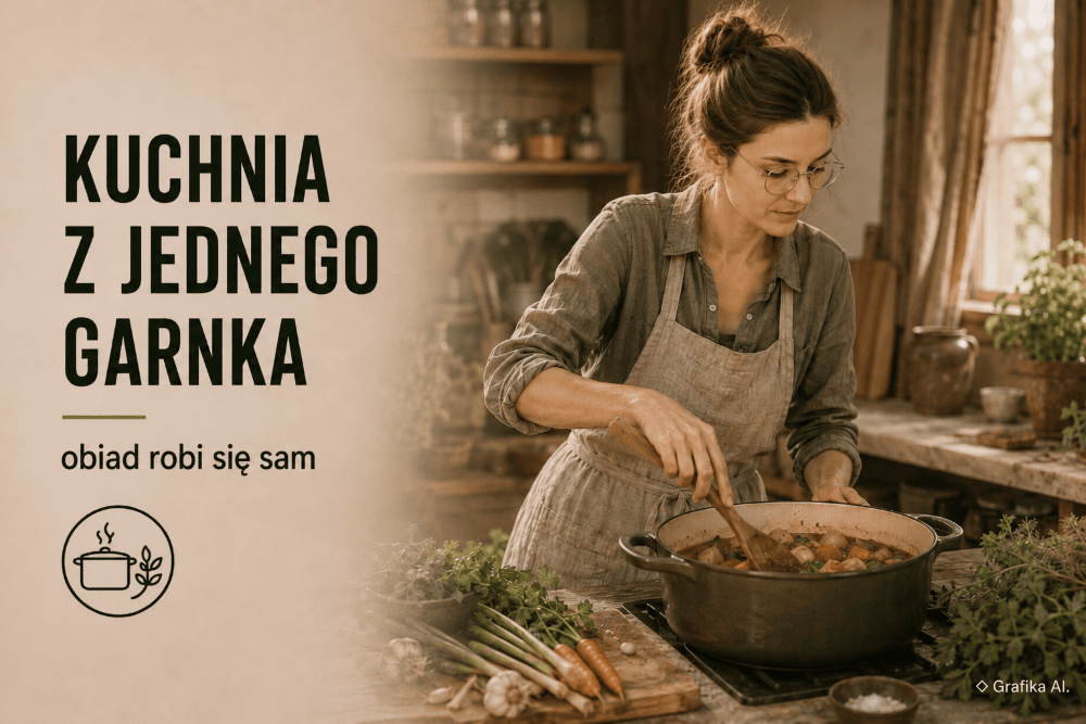 Obiad bez pilnowania – jak gotować jednogarnkowo podczas pracy w domu i ogrodzie
