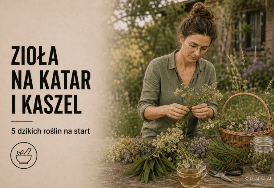 Pięć roślin (ziół) na kaszel, gardło i pierwsze oznaki infekcji