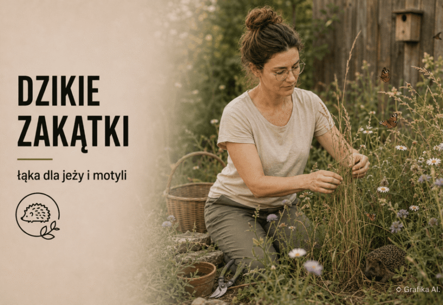Dzikie zakątki w ogrodzie – dlaczego warto zostawić kawałek niekoszonej łąki dla jeży i motyli
