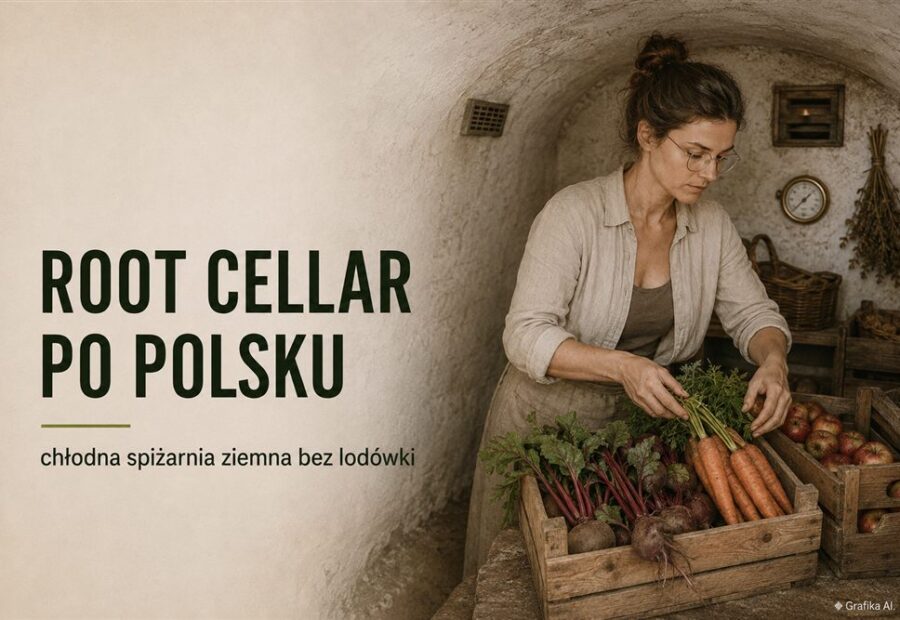 Root cellar po polsku – jak urządzić chłodną spiżarnię ziemną do przechowywania warzyw i owoców bez lodówki?