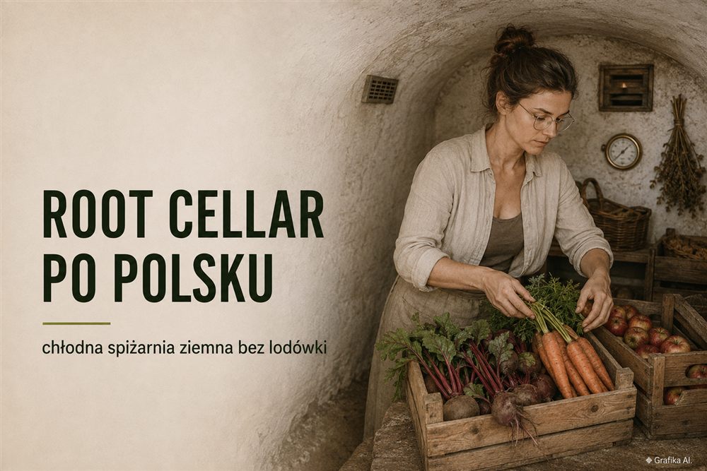 Root cellar po polsku – jak urządzić chłodną spiżarnię ziemną do przechowywania warzyw i owoców bez lodówki?