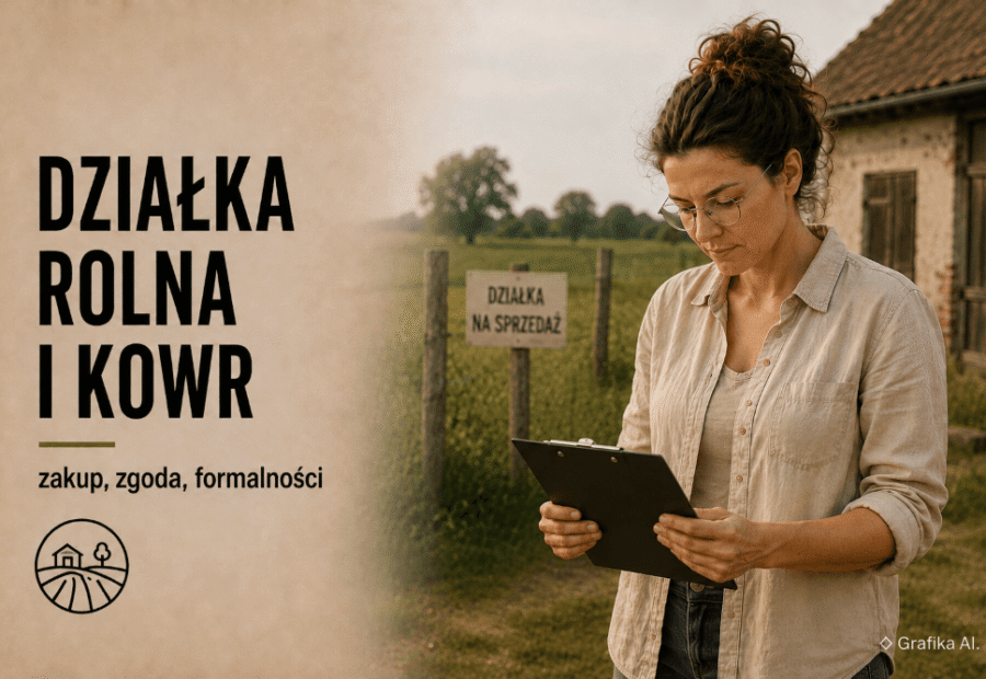 Status rolnika a zakup działki powyżej 30 arów przez osobę z miasta – procedura KOWR