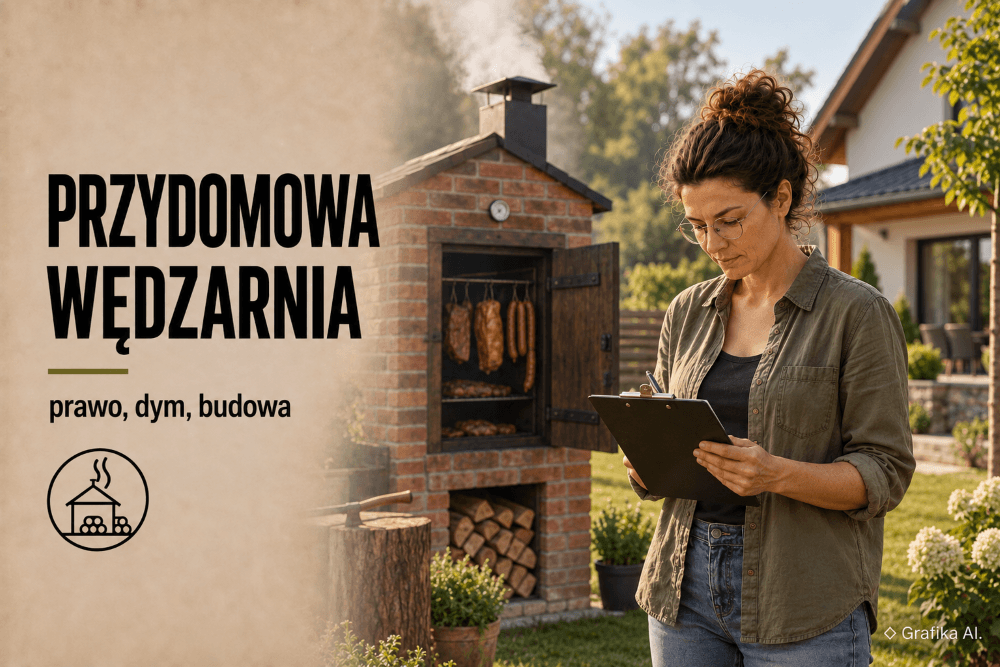 Przydomowa wędzarnia z cegły lub drewna